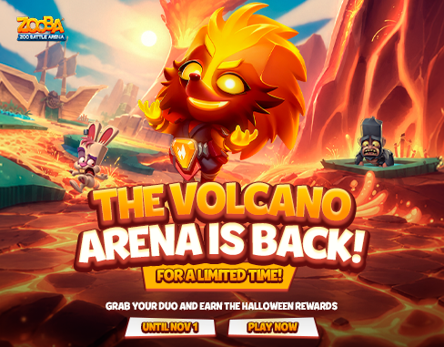 The Volcano Arena is back, but only until Nov 1!